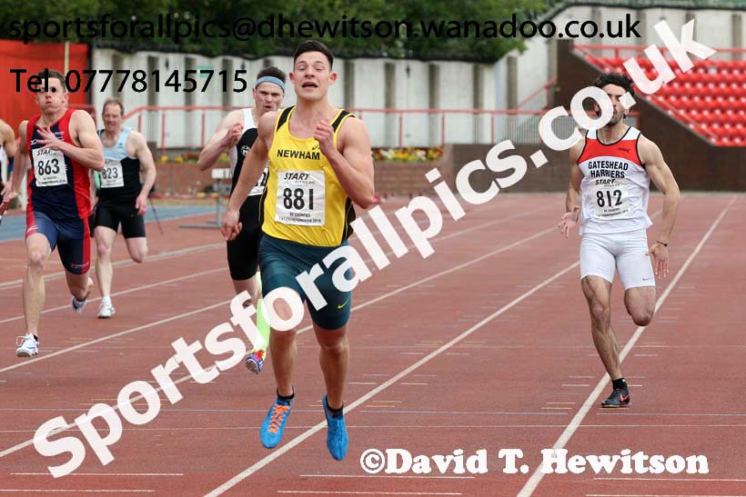 Senior mens 200 metres, North Eastern Track and Field Champs, Gateshead Stadium. Photo: David T. Hewitson/Sports for All Pics